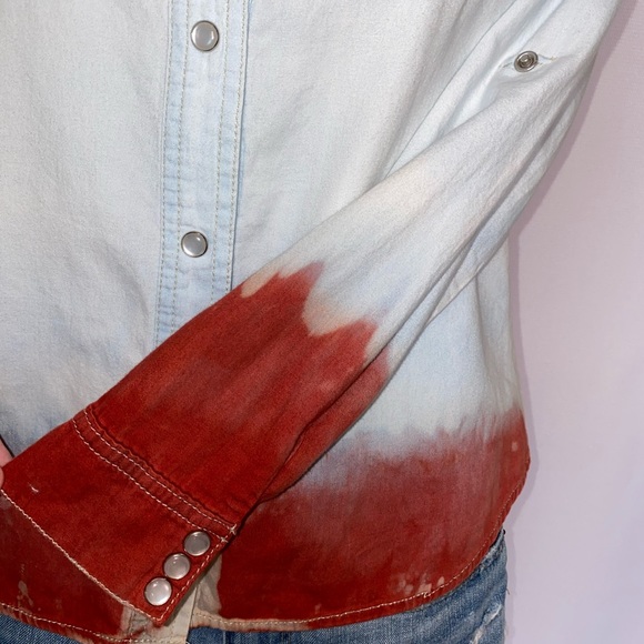 AMERICAN FLAG GRAPHIC BACK SHIRT (one of a kind) - Picture 5 of 8